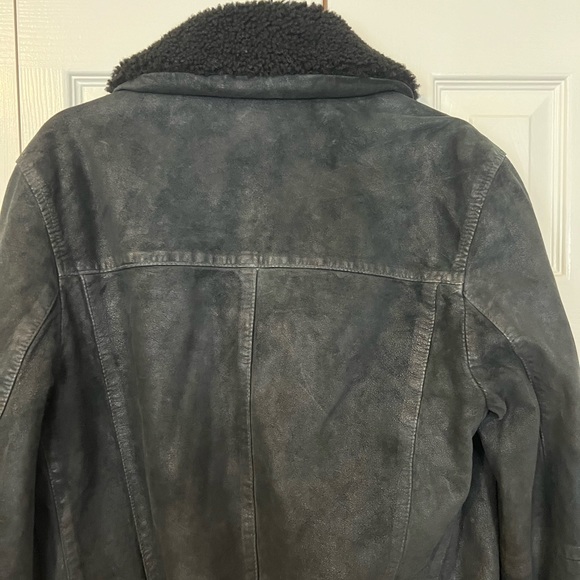 Black leather French Connection jacket size small - Picture 4 of 4